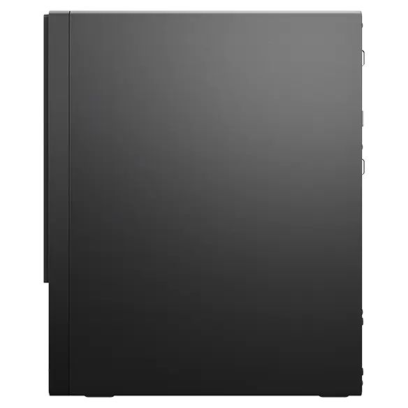 The right side of the ThinkCentre Neo 50t Gen 4 (Intel) business tower, viewed at eye-level (front of system as at left)